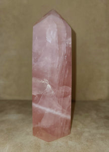 Energetic Rose Quartz Tower