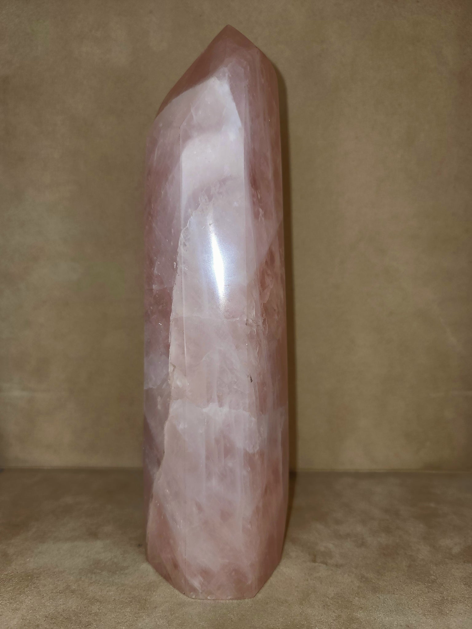 Sensual Rose Quartz Tower