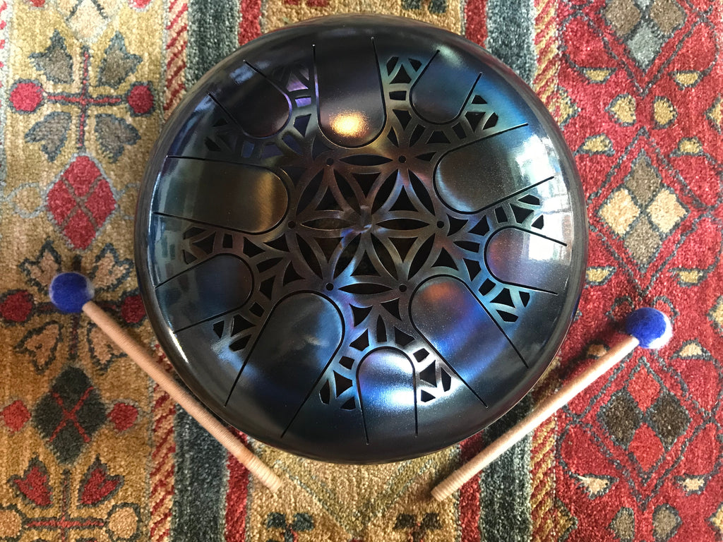 12 inch A minor 432 Hz Sacred Blue Healing Drum