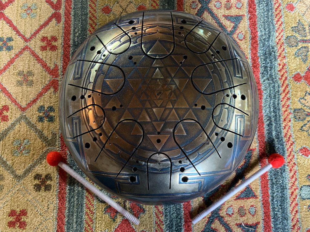 15 inch F# Major 432 Hz Sri Yantra Drum