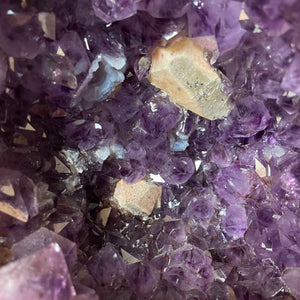 Amethyst Cavern with Calcite and Geothite