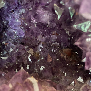 Amethyst Cavern with Calcite and Geothite