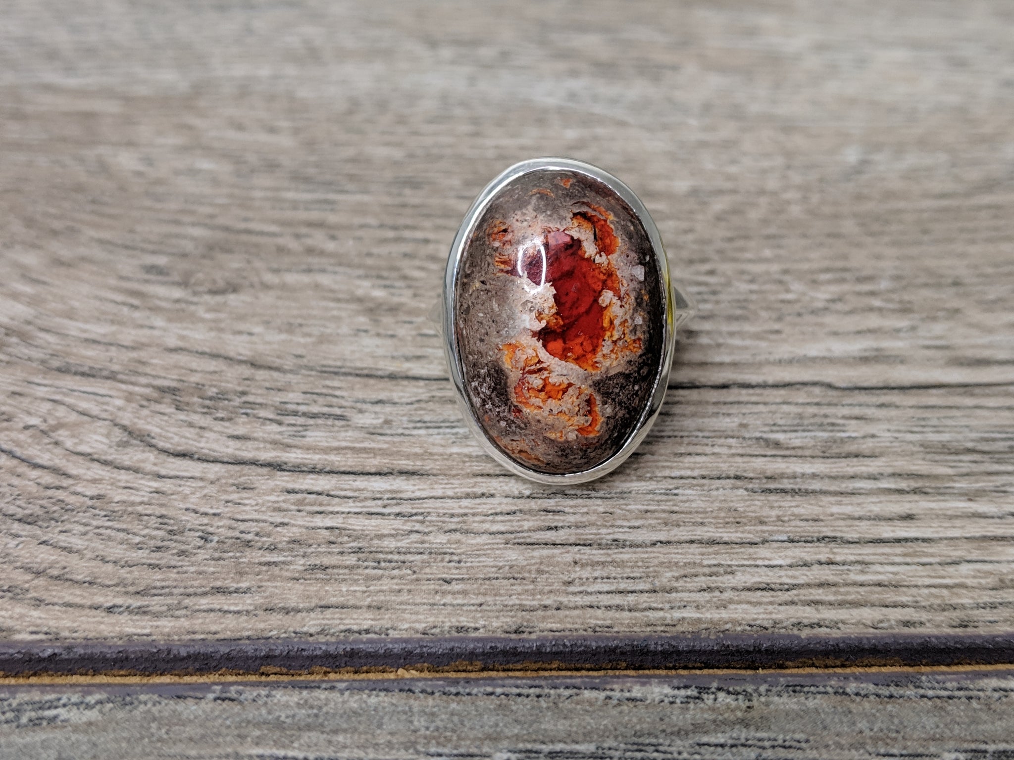 Affirmation Mexican Fire Opal Ring