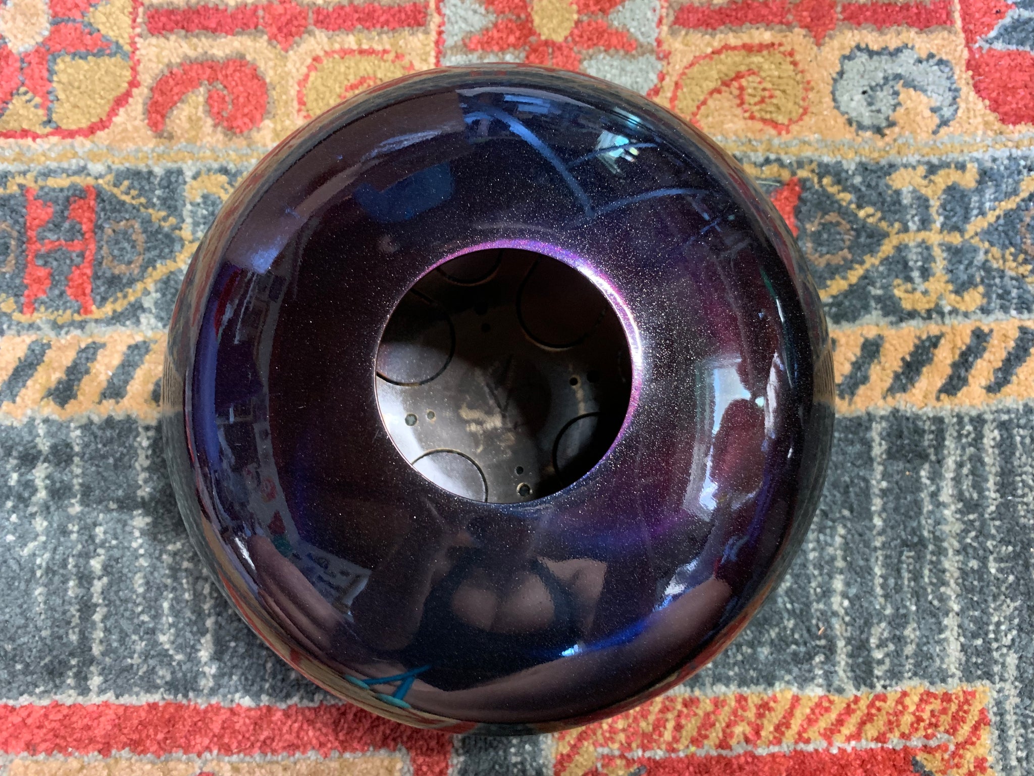9 inch b minor 432 Hz Blue & Gold Healing Drum