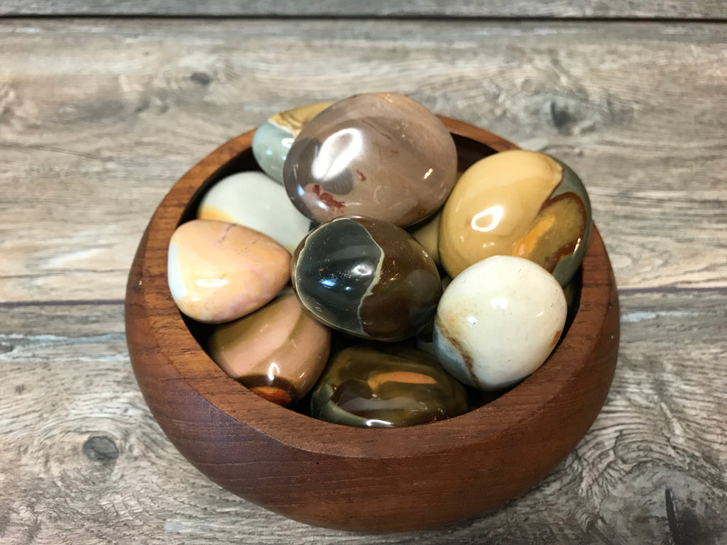 Polychrome Jasper Palm Stone