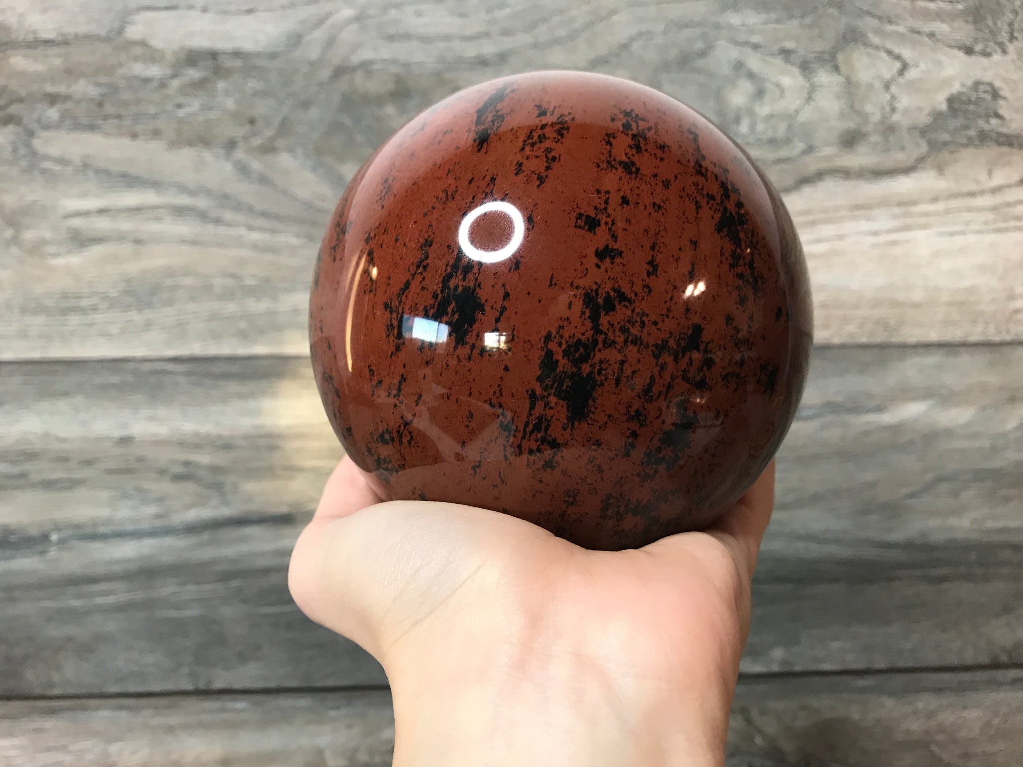 XL Mahogony Obsidian Sphere