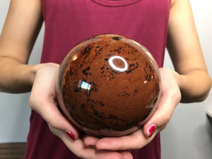 XL Mahogony Obsidian Sphere