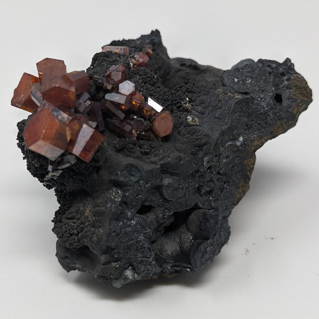 Vanadinite on Manganese Oxide