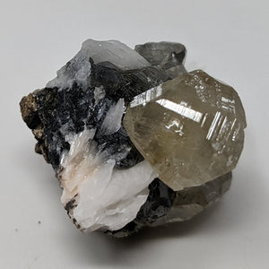 Cerussite with Galena and Barite