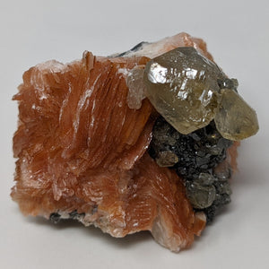 Cerussite with Galena & Barite