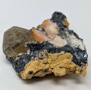 Cerussite with Galena & Barite