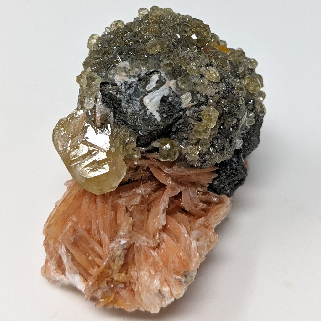 Cerussite with Galena & Barite