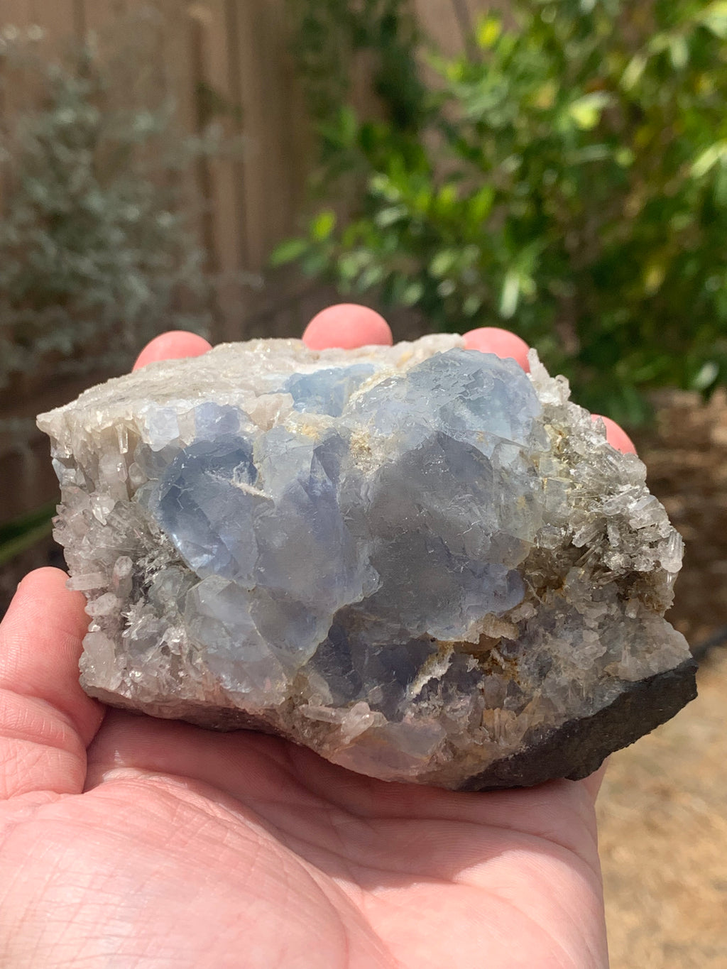 Fluorite on Quartz