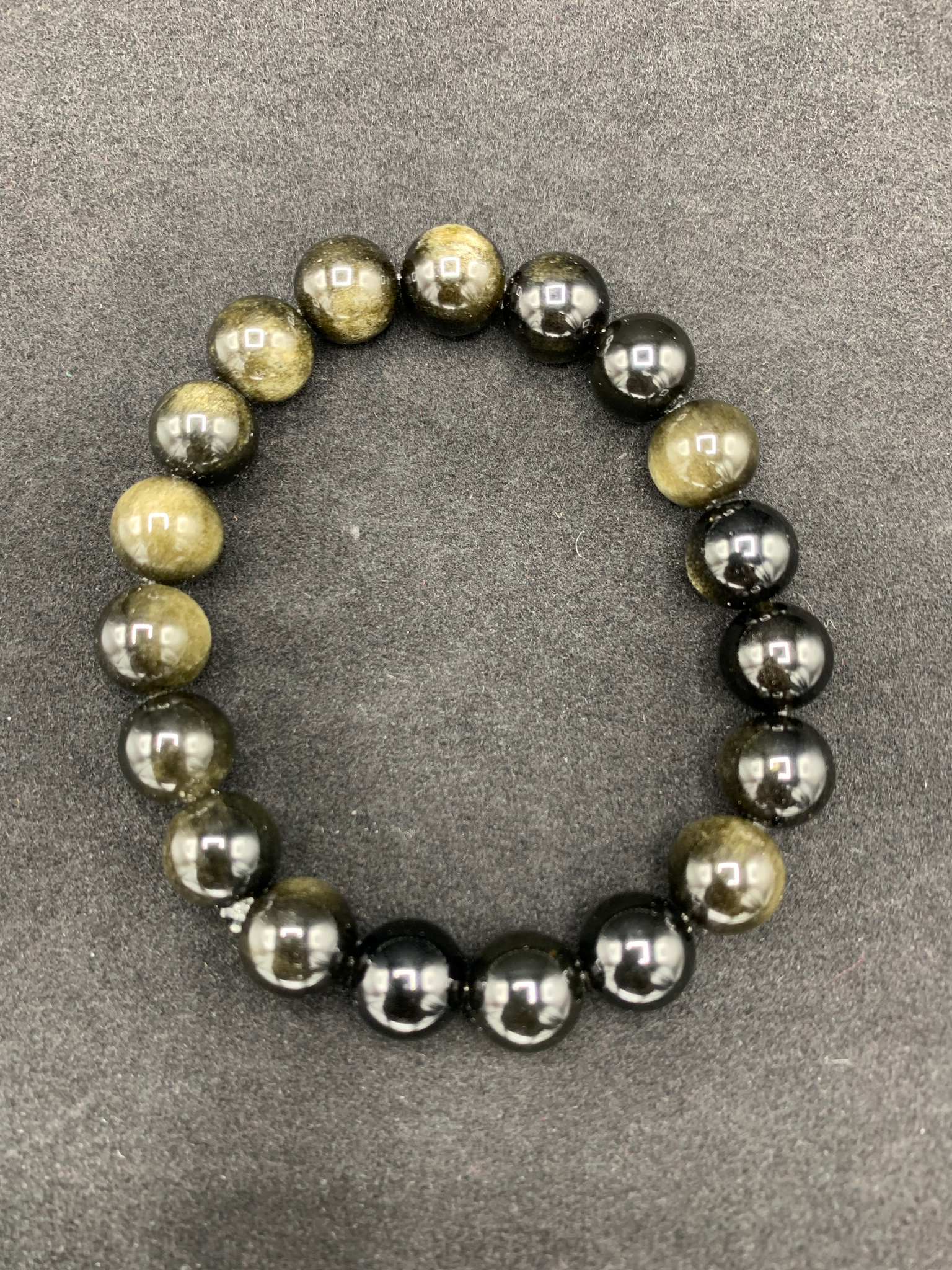 Gold Sheen Obsidian Bracelet