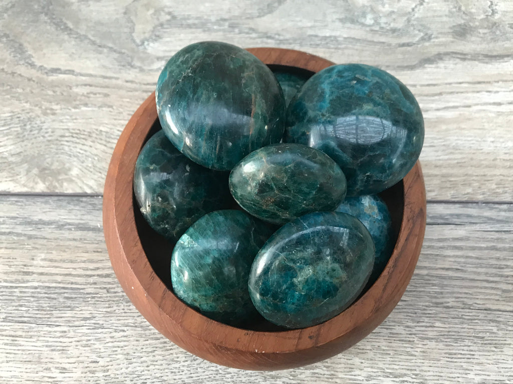 Blue Apatite Palm Stone