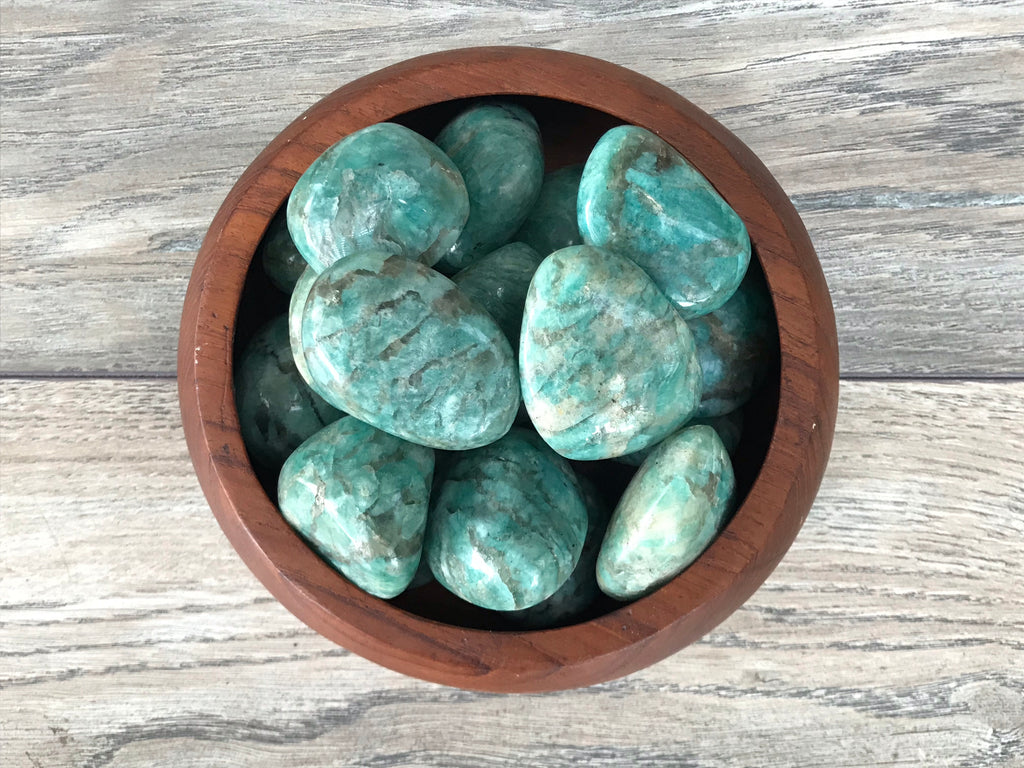 Amazonite Palm Stone