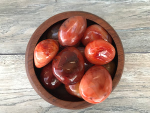 Sunset Carnelian Palm Stone