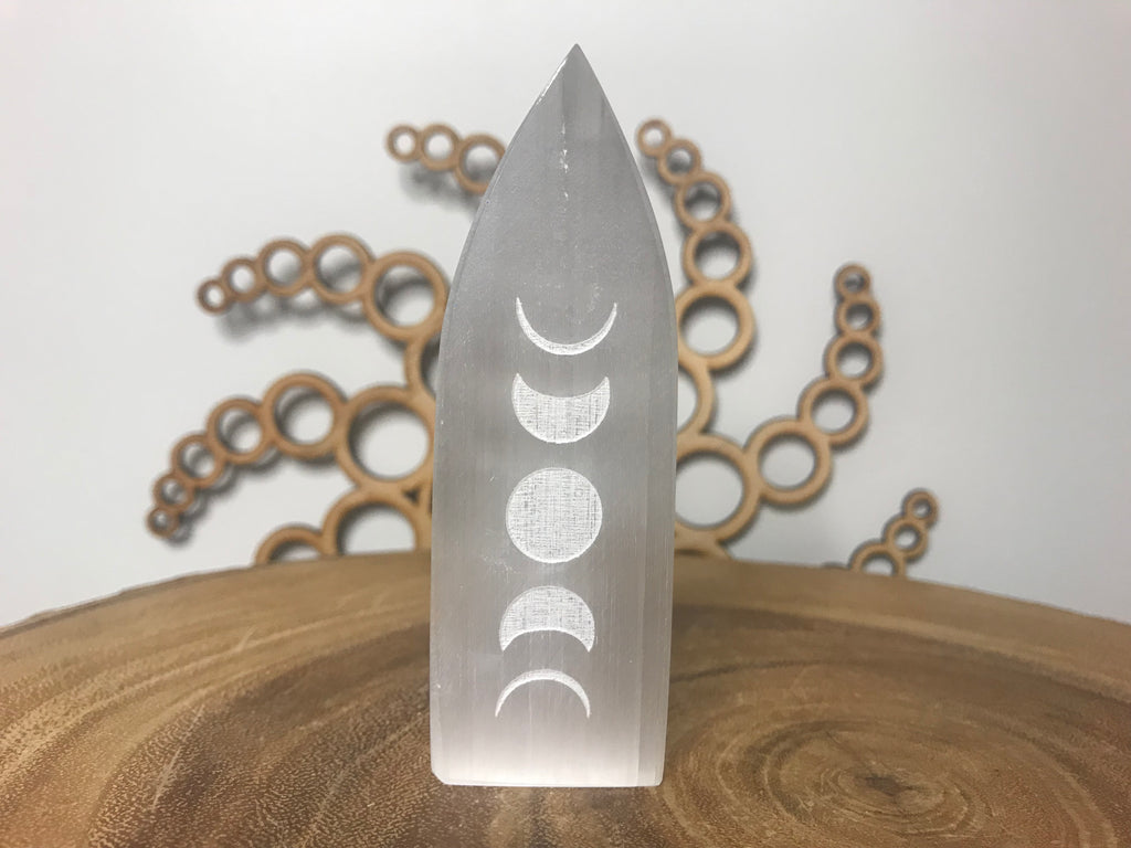 Moon Phase Selenite